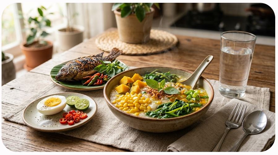 Bubur Manado, Kuliner Tradisional yang Lezat Sekaligus Menyehatkan