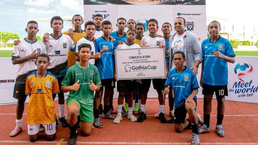 18 Pemain Muda Papua Football Academy Wakili Indonesia di Gothia Cup 2025 Swedia