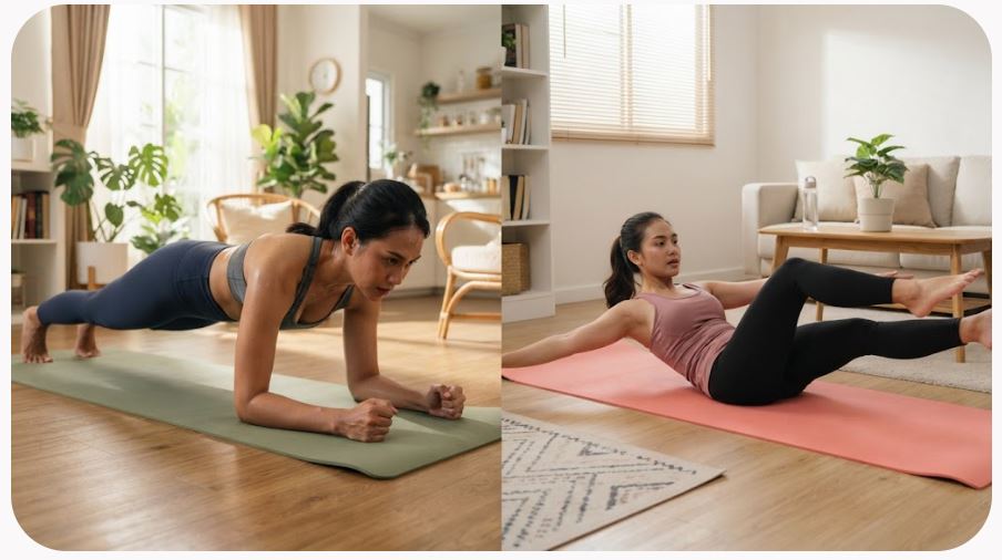 Perut Terasa Buncit Saat Bangun? Coba 5 Latihan Core Ini Selama 10 Menit