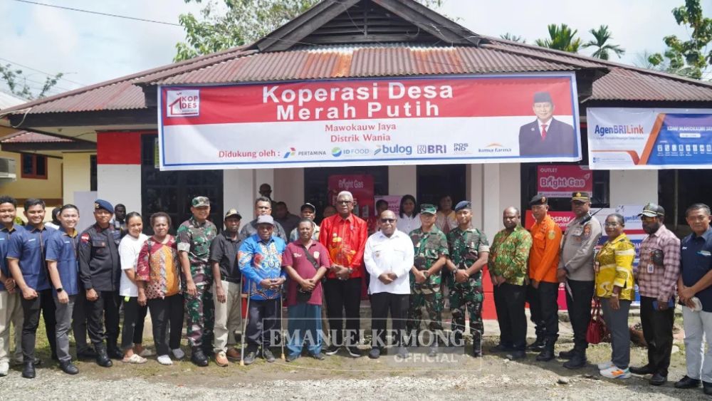 152 Koperasi Merah Putih Diluncurkan di Mimika, Bupati: Ini Bukan Seremonial