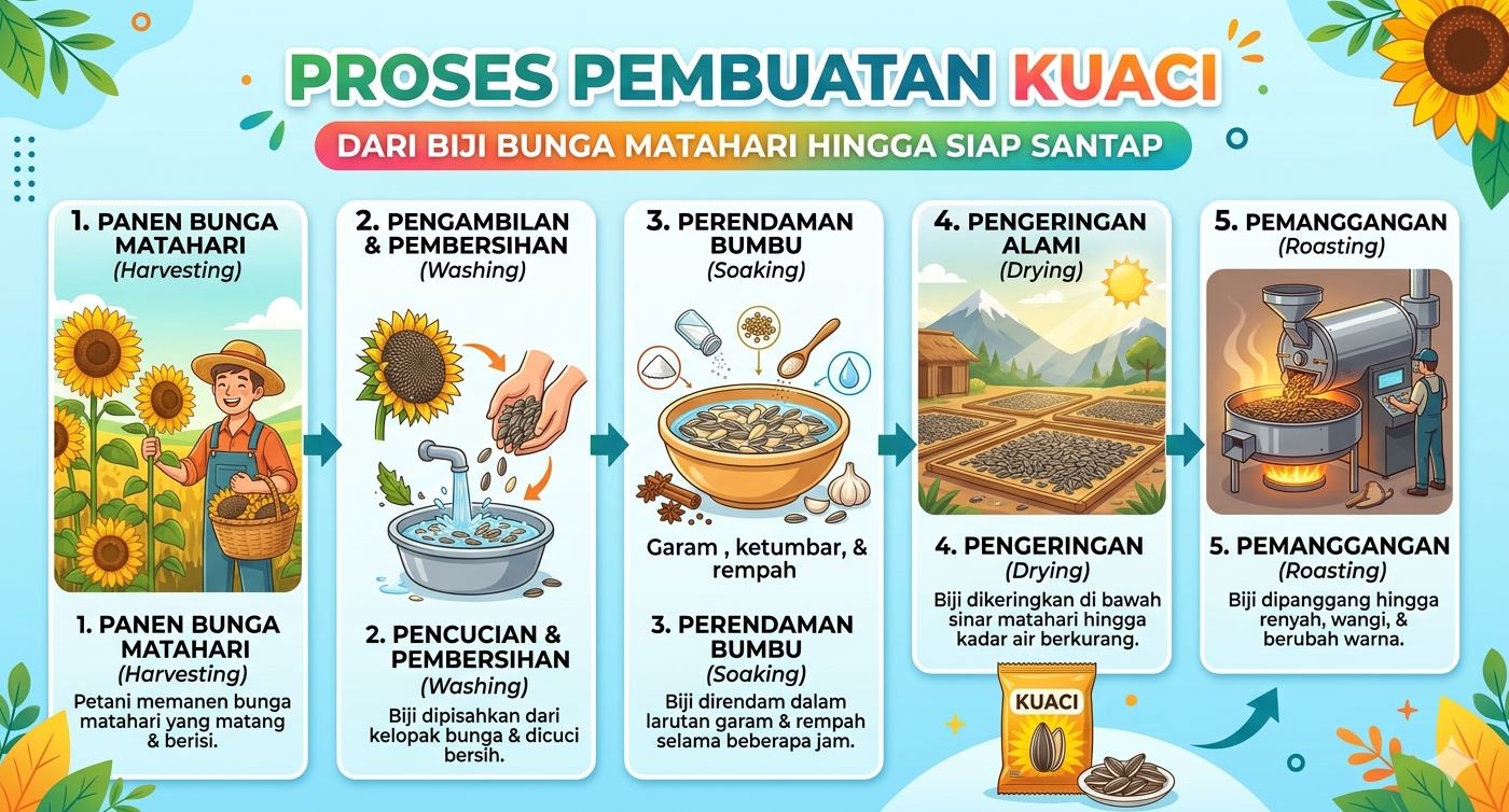 Kuaci Ternyata Kaya Nutrisi, Begini Proses Pembuatan dan Kandungannya