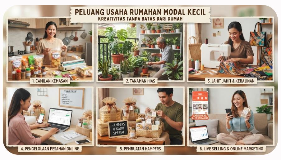Ingin Memulai Bisnis? Ini Rekomendasi Usaha Rumahan dengan Modal Kecil