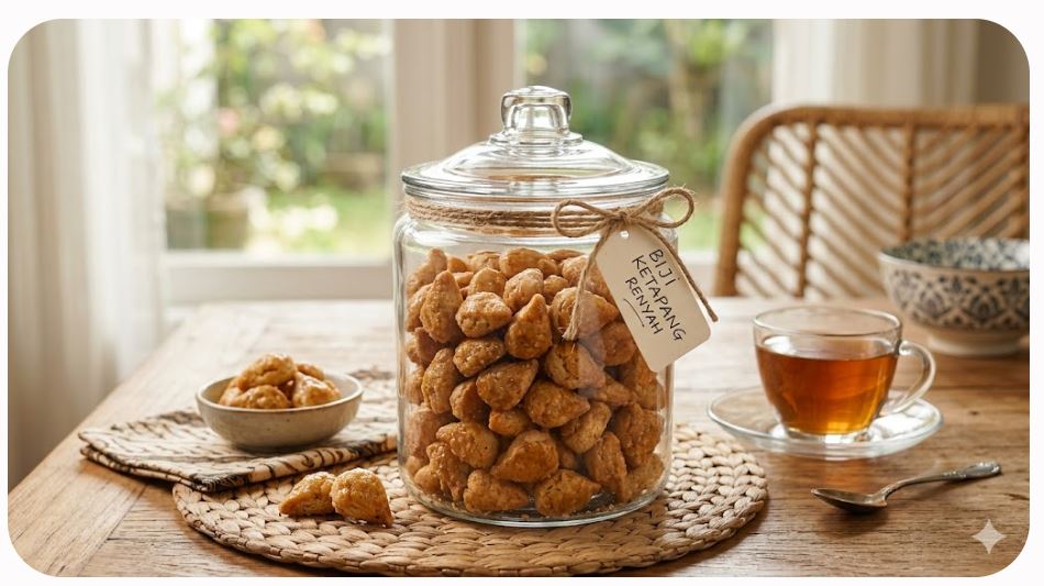 Resep Praktis Biji Ketapang, Camilan Klasik Khas Indonesia 