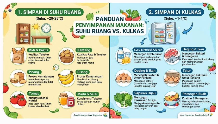 Sering Keliru, Ini Daftar Makanan yang Sebaiknya Tidak Disimpan di Kulkas