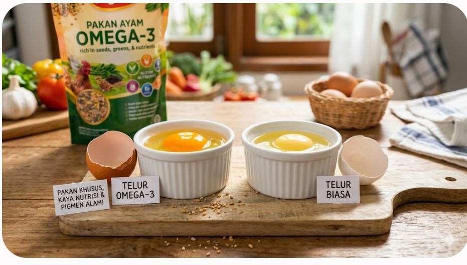 Mengapa Kuning Telur Omega-3 Lebih Cerah? Ternyata Ini Penyebabnya