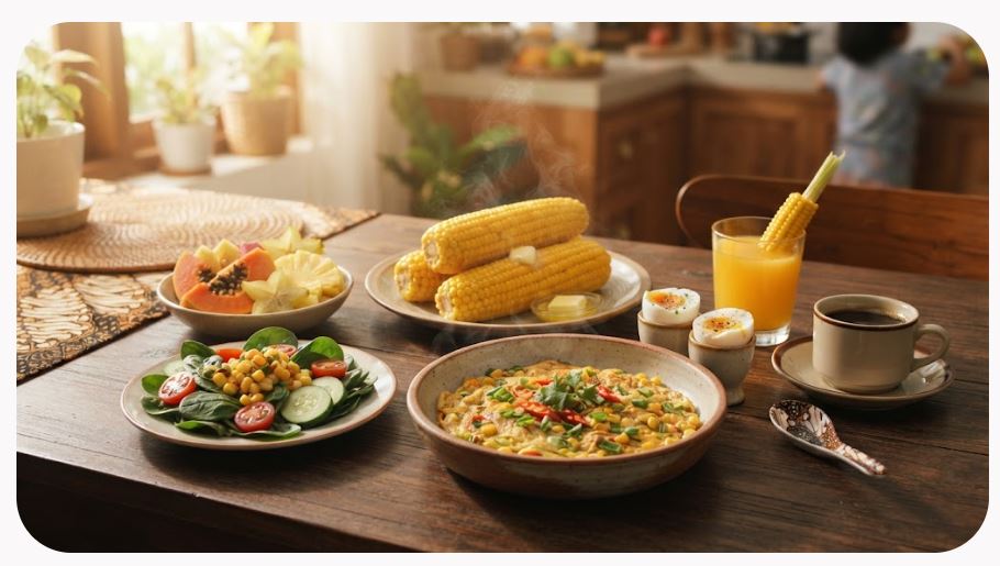 Punya Jagung Manis di Rumah? Olah Jadi 5 Menu Sarapan Praktis Ini