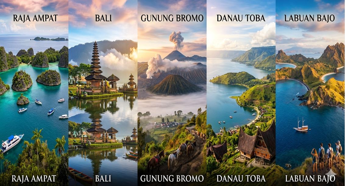Tak Kalah dari Luar Negeri! Ini 10 Tempat Wisata Terbaik di Indonesia