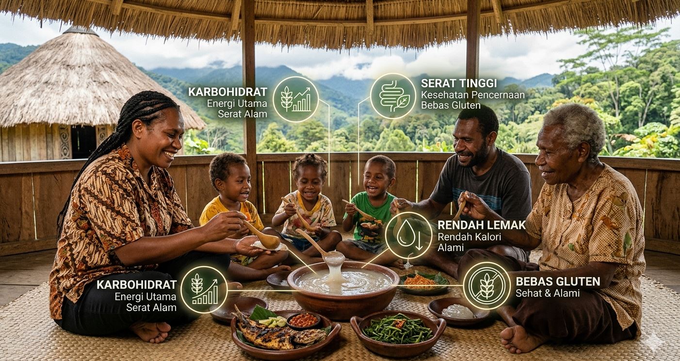 Kenali Papeda, Kuliner Khas Papua Tengah yang Kaya Energi dan Rendah Lemak