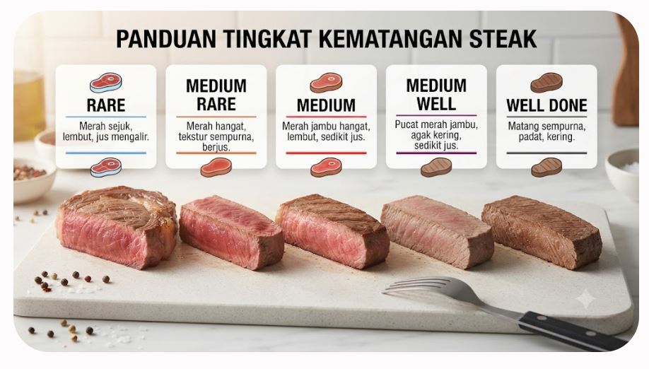Steak, Hidangan Daging Favorit Dunia yang Lezat dan Kaya Protein