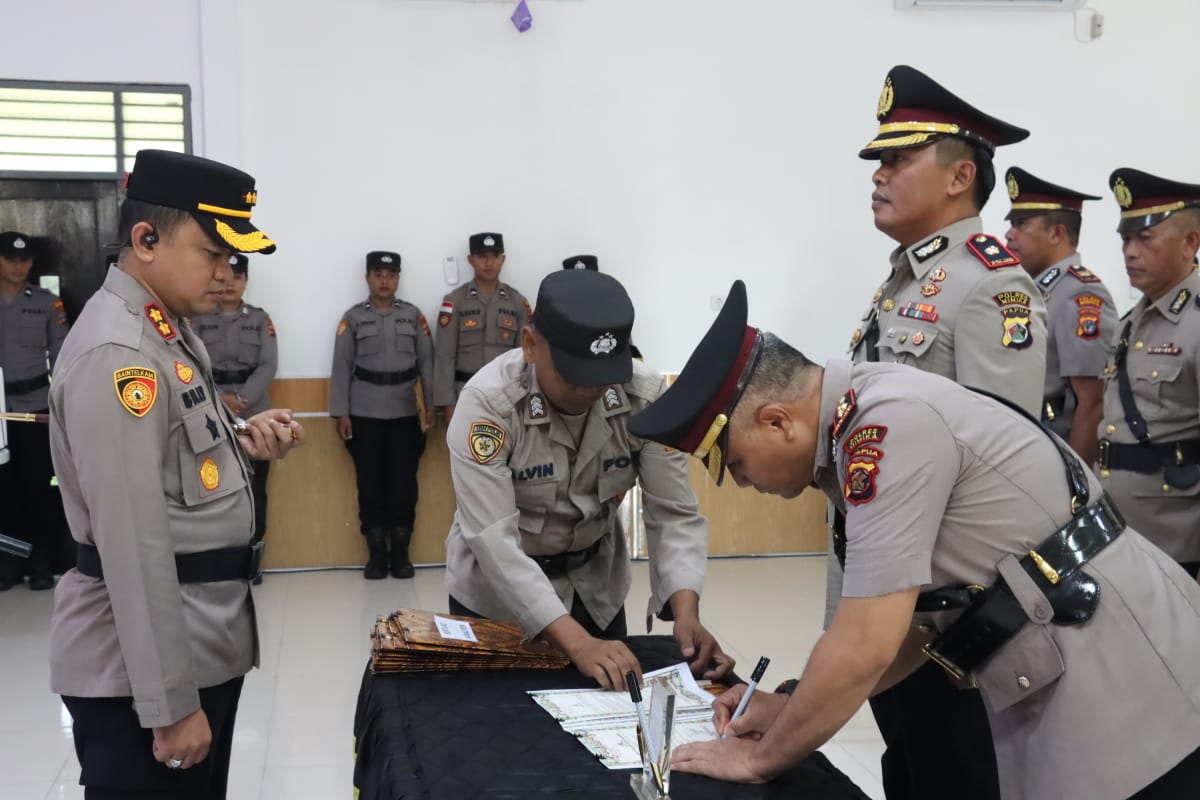 Mutasi Polres Mimika Juni 2025: Ini Daftar Lengkap Nama dan Jabatan Baru