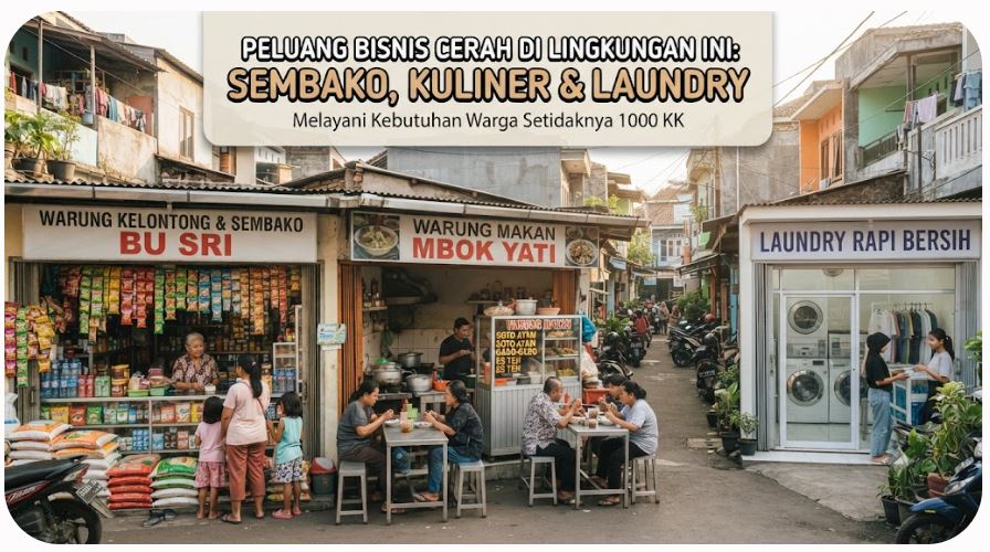 Peluang Bisnis di Perumahan, Usaha yang Dibutuhkan Warga Setiap Hari