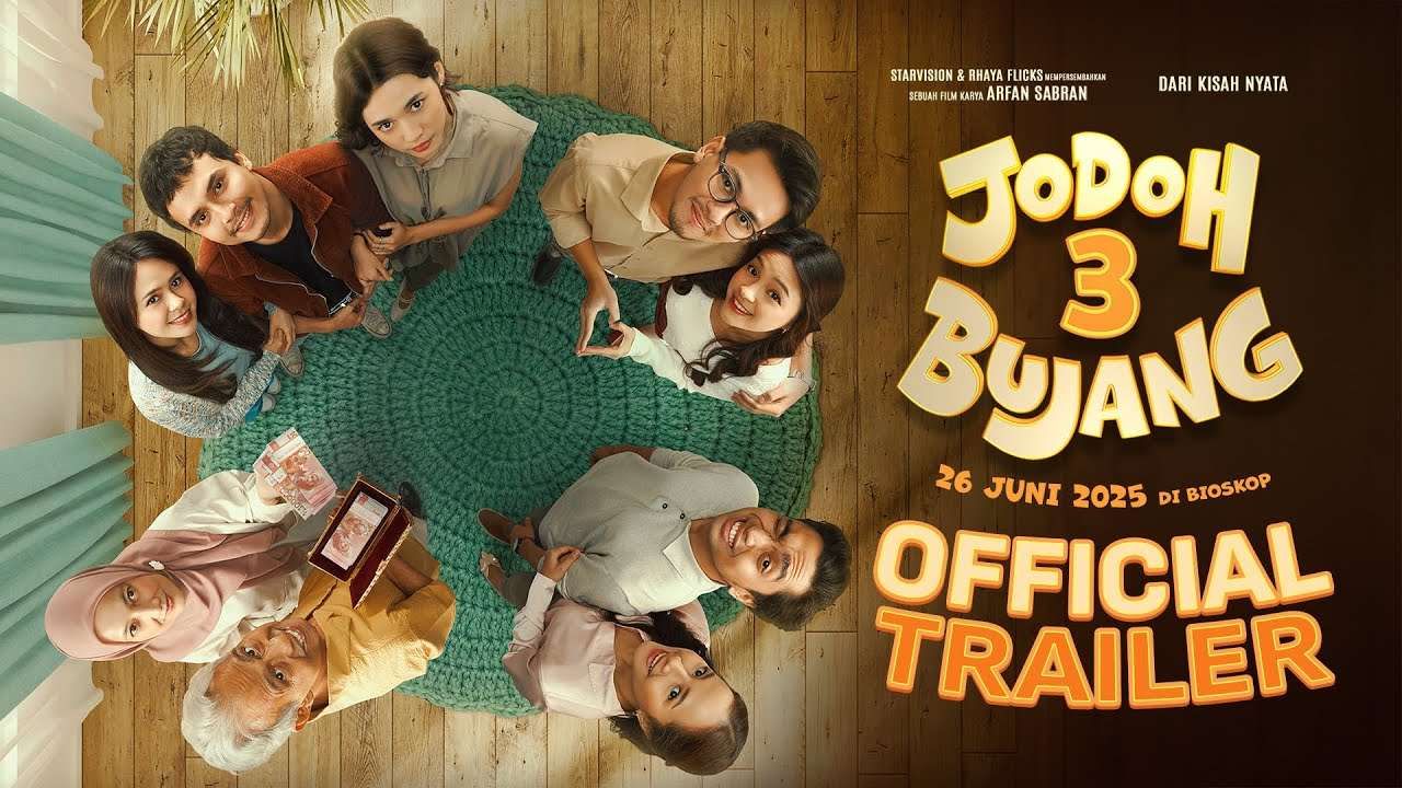 Sinopsis Film Jodoh 3 Bujang: Kisah Tiga Kakak Beradik dan Pernikahan Kembar di Tengah Tradisi Uang Panai