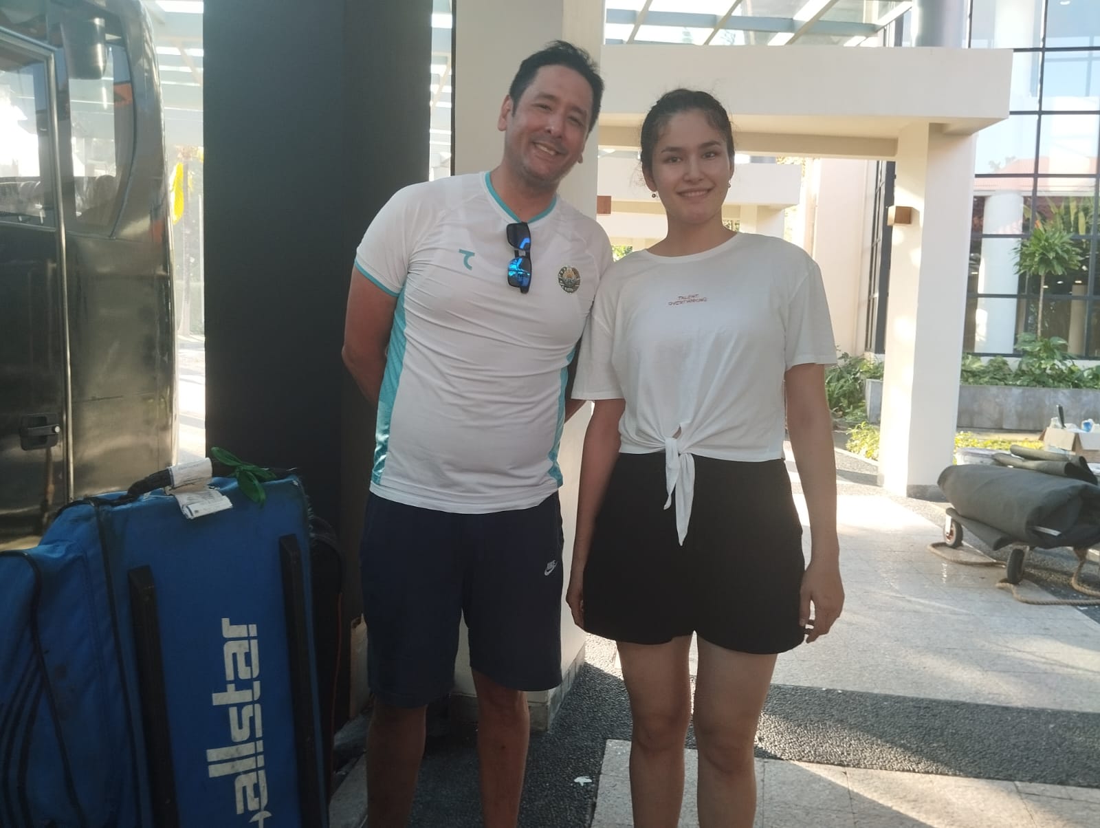 Atlet Anggar Uzbekistan Murzataeva Dilnaz Kagumi Keindahan Bali