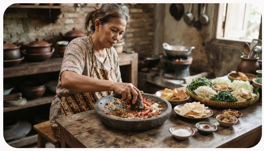 Lotek vs Gado-Gado, Sama-sama Pakai Bumbu Kacang tapi Ternyata Berbeda
