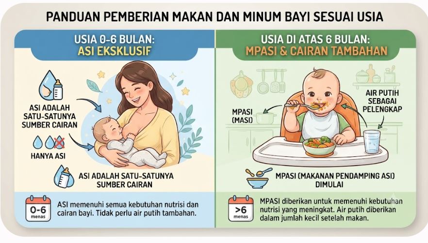 Jangan Asal Memberi Air Putih pada Bayi, Ketahui Usia yang Tepat dan Risikonya