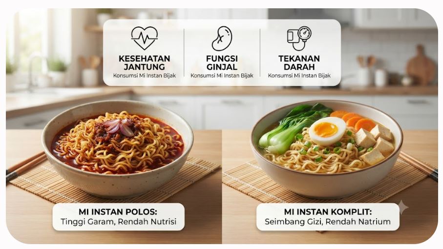 Sering Konsumsi Mi Instan? Ketahui Dampaknya bagi Kesehatan dan Cara Menyiasatinya