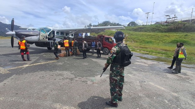 Tanpa Petugas Sipil, TNI AU Ambil Alih Operasional Bandara Bilorai Papua Tengah
