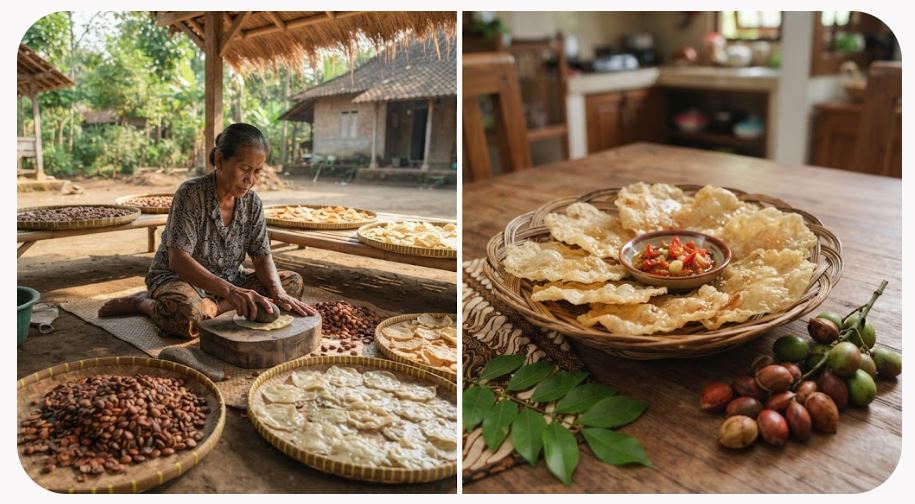 Emping, Camilan Tradisional dari Melinjo yang Gurih dengan Rasa Pahit Khas