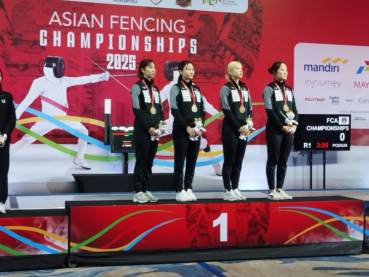 Rebut Emas Keenam, Tim Putri Sabel Putri Jepang Kukuhkan Dominasi Jepang di Kejuaraan Anggar Asia 2025