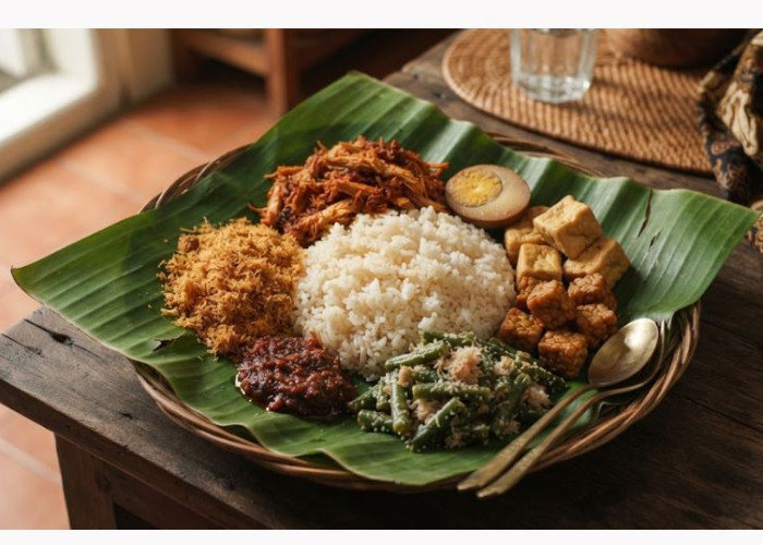 Nasi Bogana: Hidangan Tradisional dengan Perpaduan Nasi, Ayam, Telur hingga Serundeng