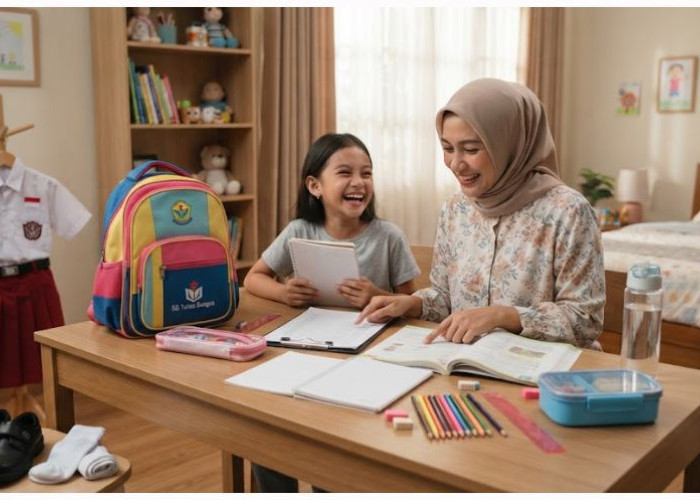 Biar Tidak Panik di Pagi Hari, Ceklis Perlengkapan Sekolah Anak SD Ini dari Malam Sebelumnya