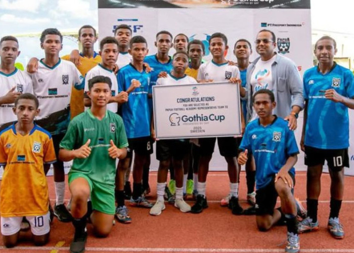 18 Pemain Muda Papua Football Academy Wakili Indonesia di Gothia Cup 2025 Swedia
