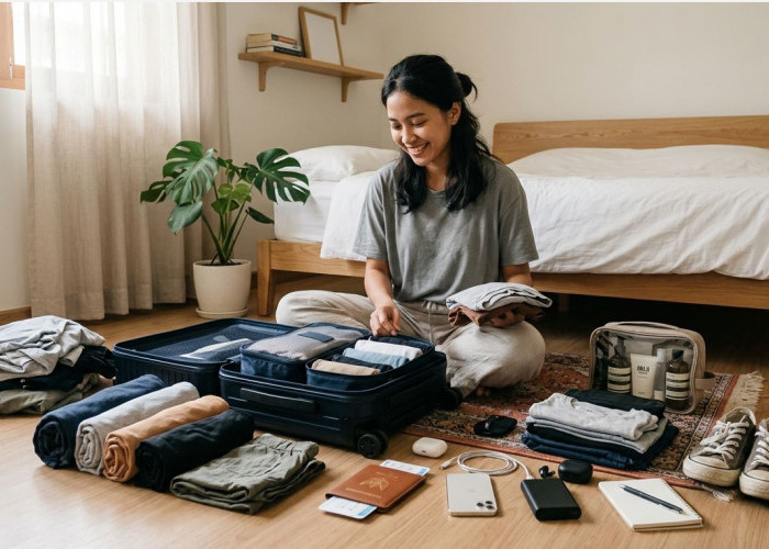 Anti Ribet! Tips Packing Traveling Agar Tas Ringan Tapi Semua Kebutuhan Aman