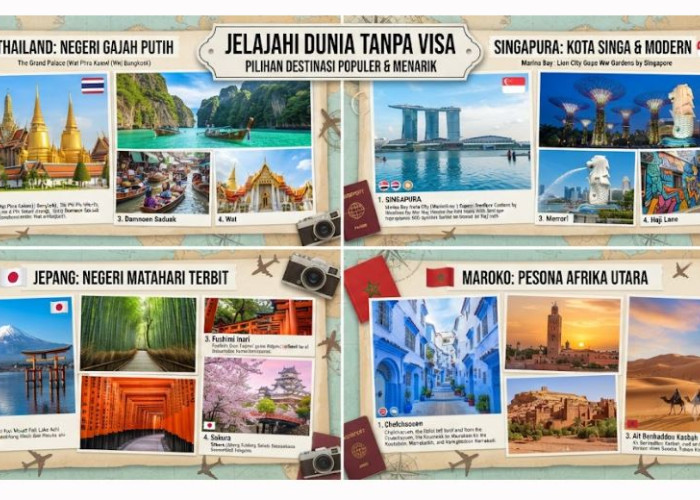Daftar Negara Bebas Visa untuk WNI, Cocok Jadi Destinasi Liburan Impian