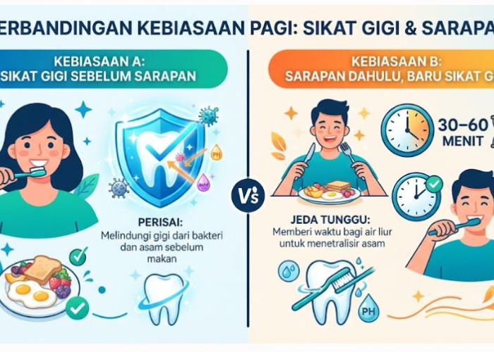 Mana yang Lebih Baik, Gosok Gigi Sebelum Sarapan atau Sesudah? Simak Penjelasan Ahli
