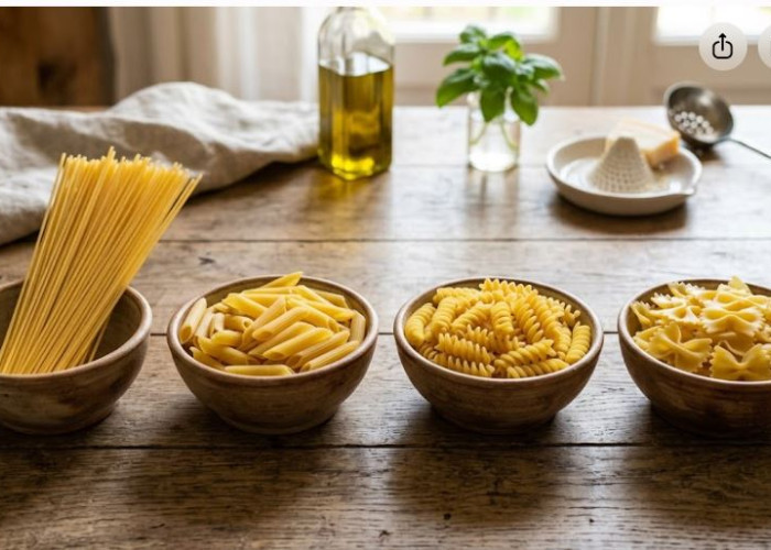 Pecinta Pasta Wajib Tahu, Ini Perbedaan Spaghetti, Penne, Fusilli, dan Lainnya