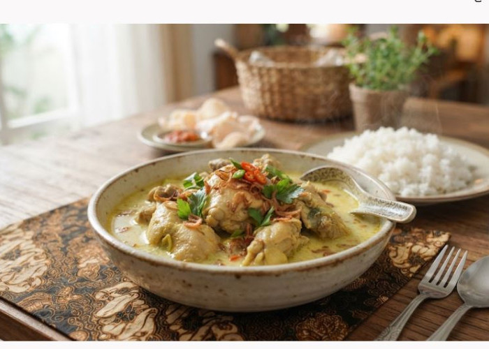 Tak Pakai Santan, Begini Resep Opor Ayam Kuah Susu yang Lembut dan Gurih