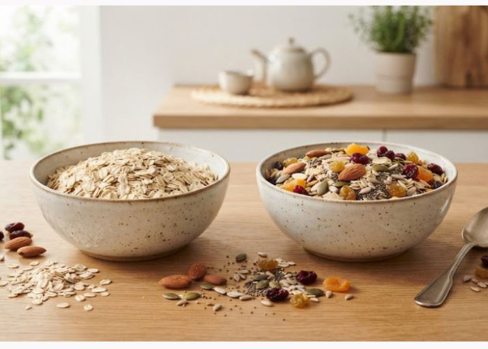 Muesli atau Rolled Oats, Mana yang Lebih Baik untuk Sarapan? Ini Perbedaannya