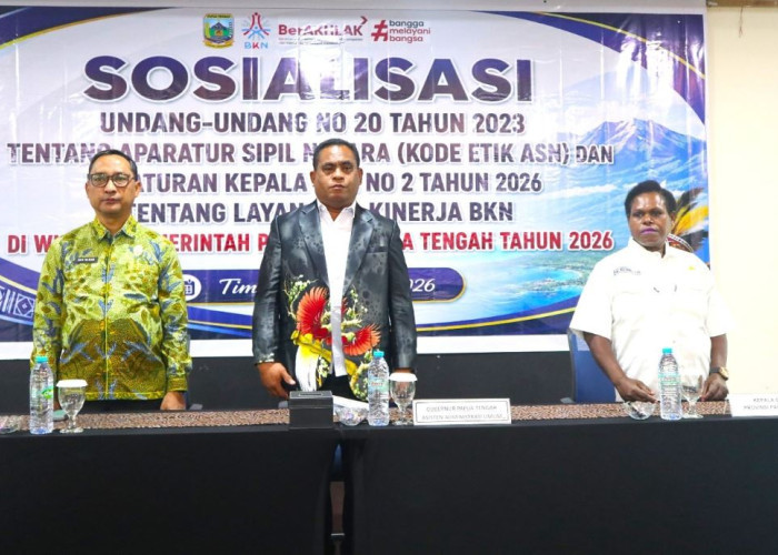 Gubernur Meki Minta Semua ASN Papua Tengah Patuhi Kode Etik dan Wajib Susun SKP Melalui E-Kinerja