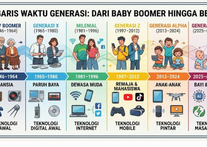 Kenali Perbedaan Baby Boomer, Gen X, Milenial, Gen Z, Alpha, dan Beta