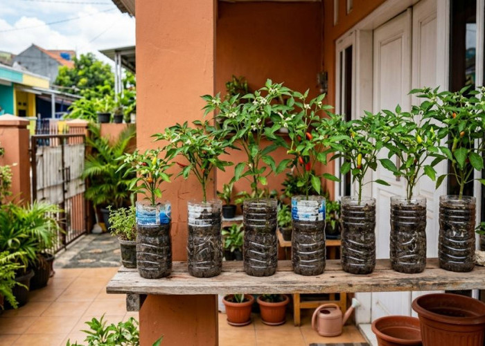 Botol Bekas Jadi Kebun Cabai, Begini Cara Praktisnya
