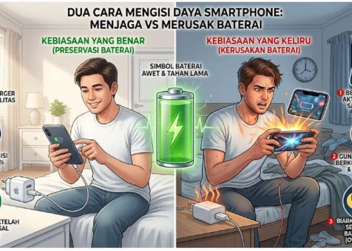 Jangan Asal Cas HP! Ini Kebiasaan yang Membuat Baterai Cepat Rusak