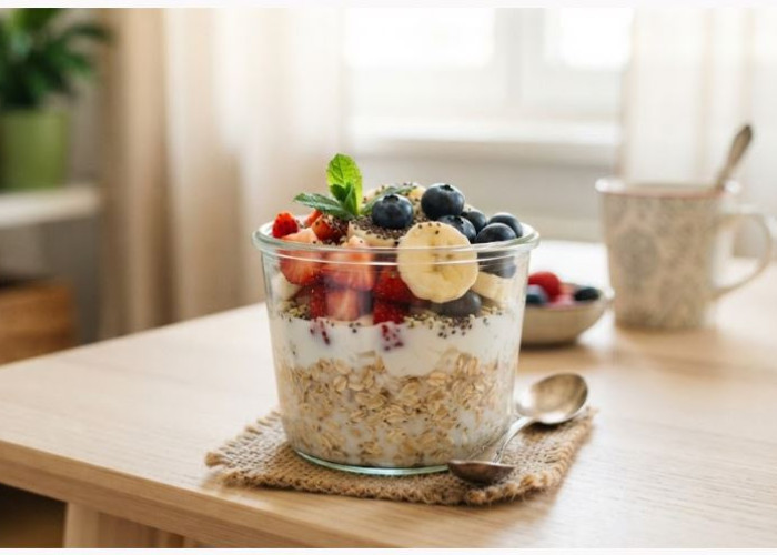 OVERNIGHT OAT, SARAPAN PRAKTIS YANG BISA DISIAPKAN SEJAK MALAM