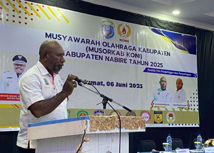 Musorkab KONI Nabire 2025, Deki Tobai: Momentum Bangkitnya Olahraga Nabire