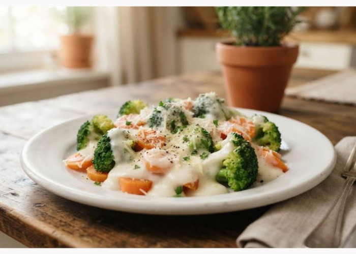 Brokoli Saus Putih, Resep Sayur Lezat dengan Saus Creamy yang Menggugah Selera