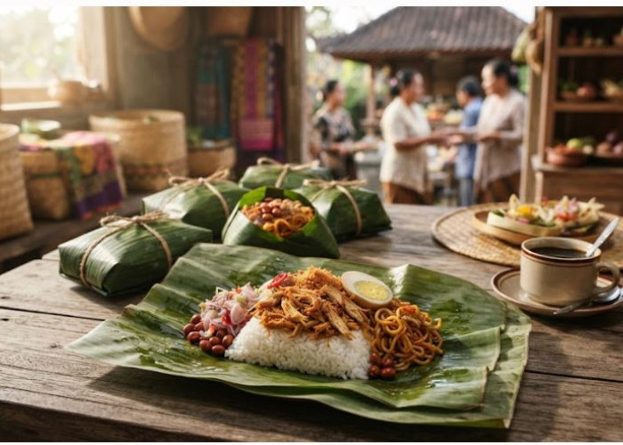 Nasi Jinggo Khas Bali, Porsi Mini dengan Lauk Lengkap dan Harga Bersahabat