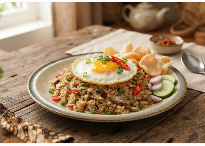 Cuma Pakai Bahan Sederhana, Nasi Goreng Ikan Asin Ini Cocok Jadi Menu Andalan