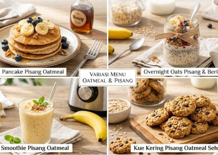 Bosan Makan Oatmeal? Coba Kreasi Pisang dan Oatmeal Ini, Sehat dan Mudah Dibuat