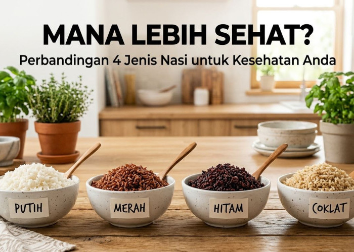 Jangan Salah Pilih! Ini Perbedaan Beras Putih, Merah, Hitam, dan Coklat Beserta Manfaatnya