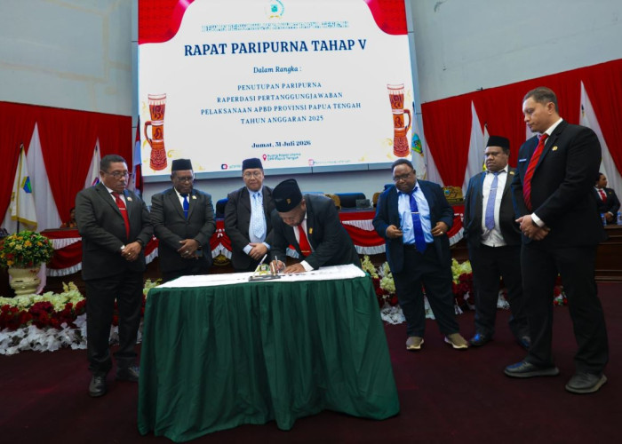 Jalin Kemitraan Kokoh, Pemprov dan DPRPT Resmi Sepakati Laporan Keuangan APBD 2025
