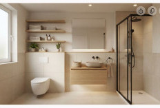 Desain Kamar Mandi 2x2 Meter agar Terasa Luas, Modern dan Efisien